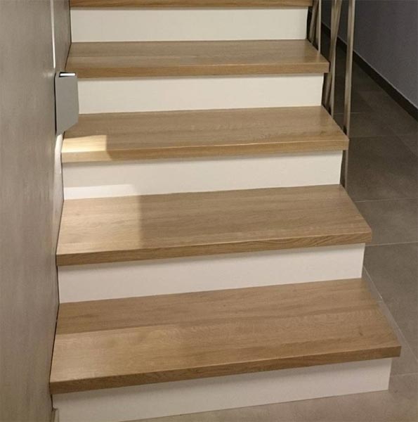 Beton Üzeri Ahşap Merdiven